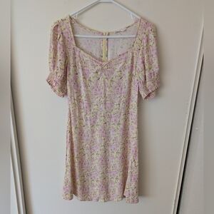 Sophie Rue Womens Medium Floral Print  Dress Whimsy Coquette Cottage Romantic